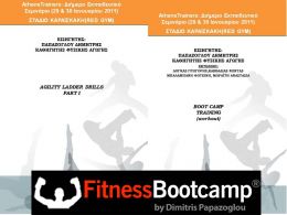 Agility ladder & bootcamp training seminar 29-30/01/11